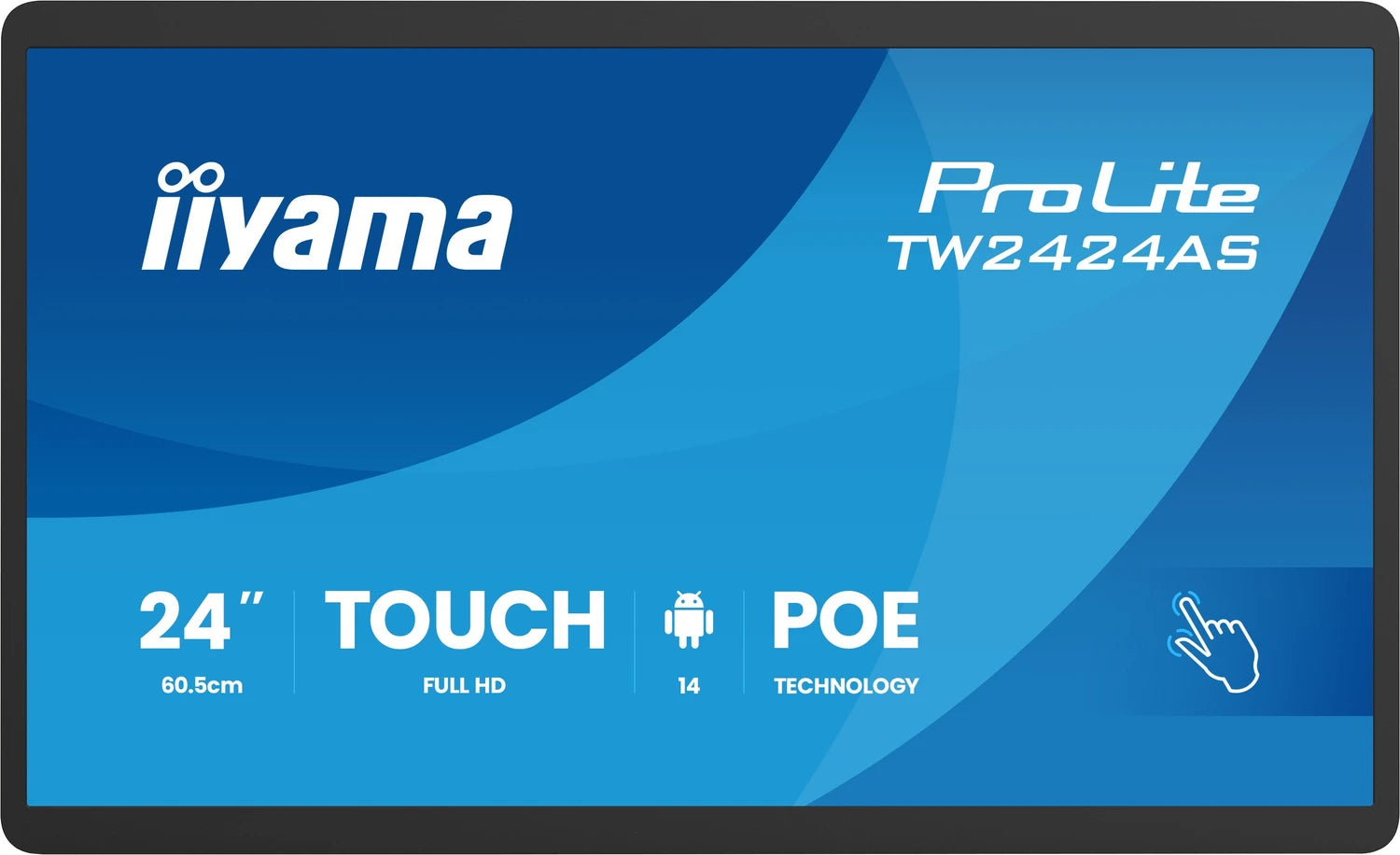 iiyama ProLite TW2424AS-B3P Touch Display 23.8" Full HD - HDMI/USB-C/LAN - Black