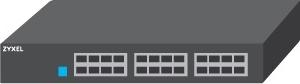 Zyxel GS1100-24ES 24-Port Gigabit Ethernet Unmanaged Switch with DIP Selector, Model GS1100-24ES-EU0101F