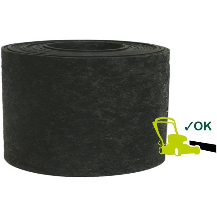GARDEN ID Eco Border - Recycled Rubber Garden Edging - 5 m H10 cm - Flexible and Durable