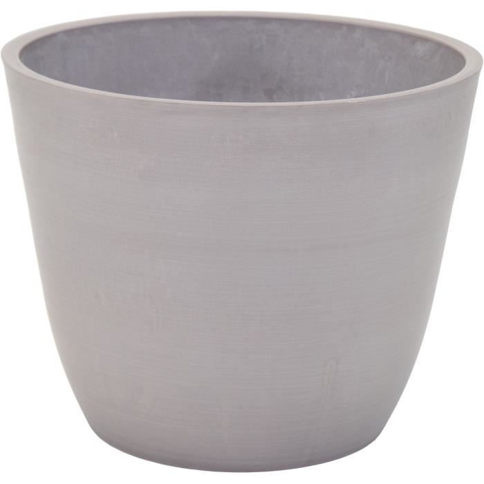 MEGA COLLECTIONS Flowerpot - Ecostone Egg - Ø 41 cm - H 33 cm - Taupe