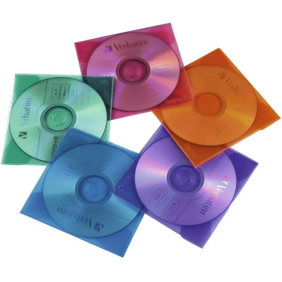 Hama - CD/DVD Case - Assorted Colors (Pack of 100) (00051068)