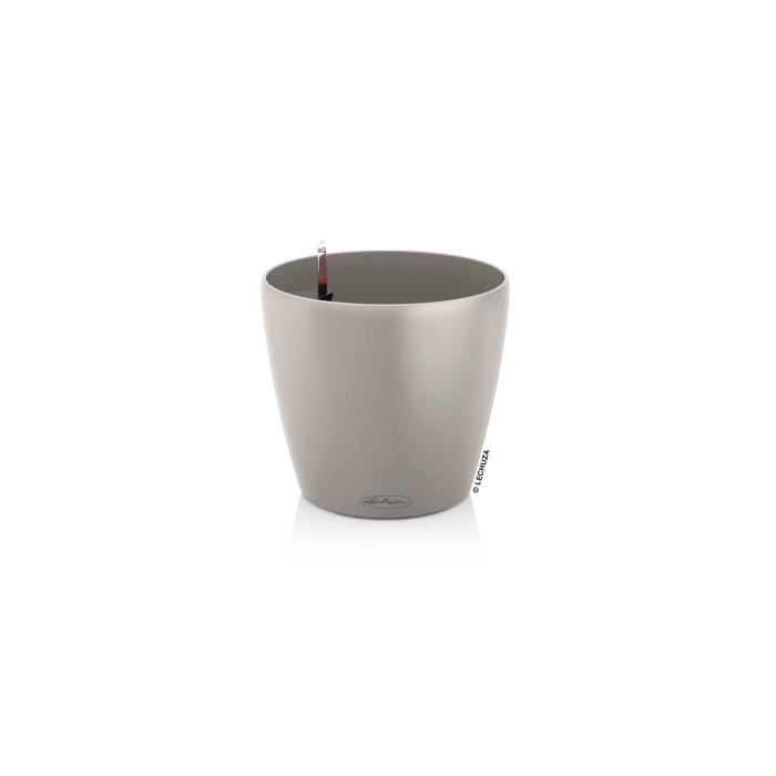 LECHUZA Classico Flowerpot - Ø 28 x 26 cm - Complete kit - Sand brown - 9 L
