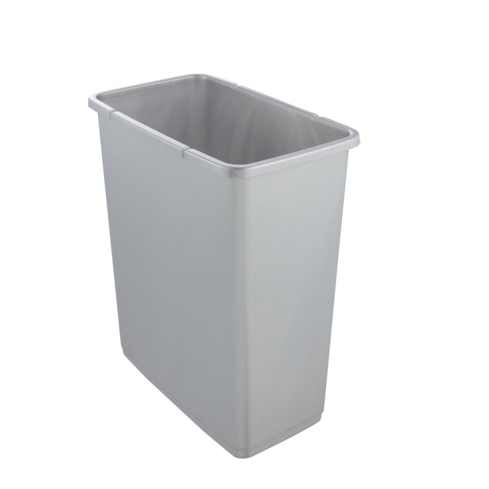keeeper Abfalleimer "magne", 25 Liter, silver / grey 2-Wege-Öffnung: schwingend nach unten öffnen oder nach oben - 1 Stück (1060416000000)