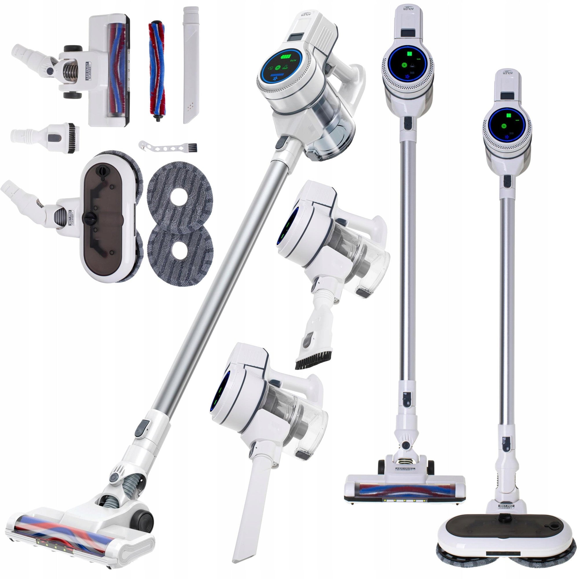 ADLER AD 7064 2-in-1 upright vacuum cleaner for dry and wet cleaning