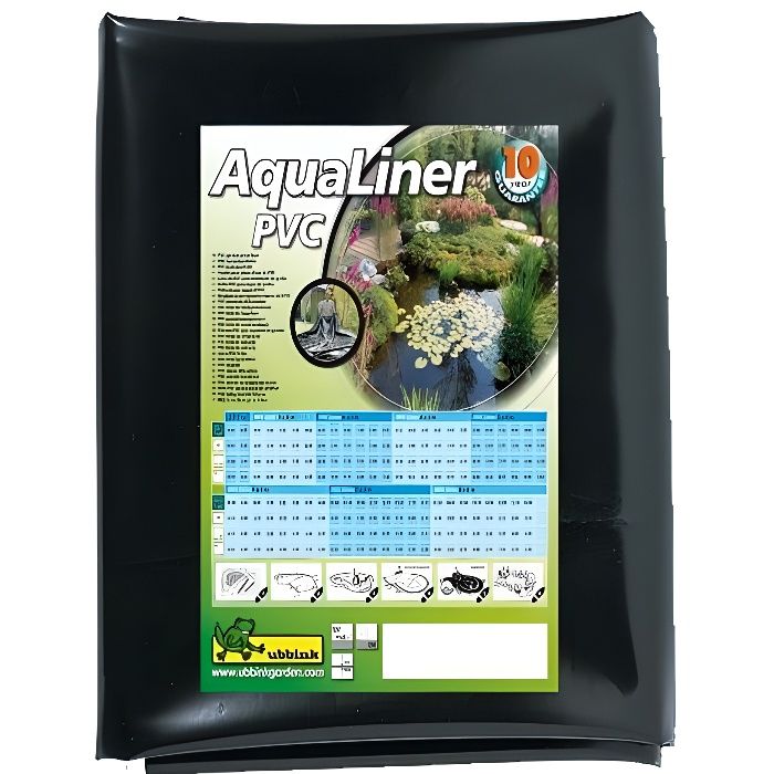 Ubbink PVC Pond Liner 6 x 7 m Black - Model 401398