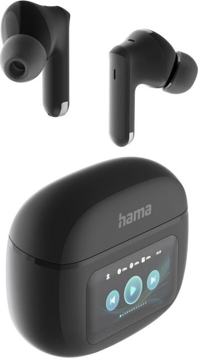 Hama Bluetooth® Headphones Spirit Touch, TWS, ANC, with Display, In-Ear, Black (00221820)