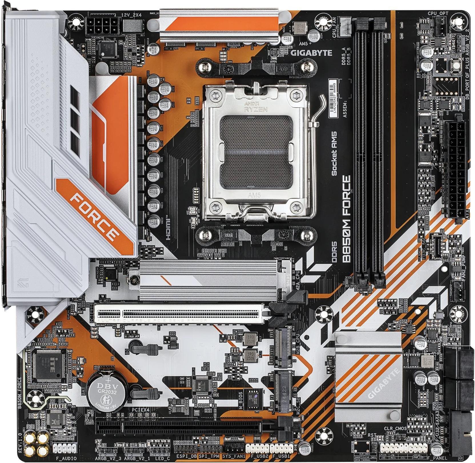 Gigabyte B850M FORCE - Micro ATX Motherboard - Socket AM5 - AMD B850 Chipset (B850M FORCE)