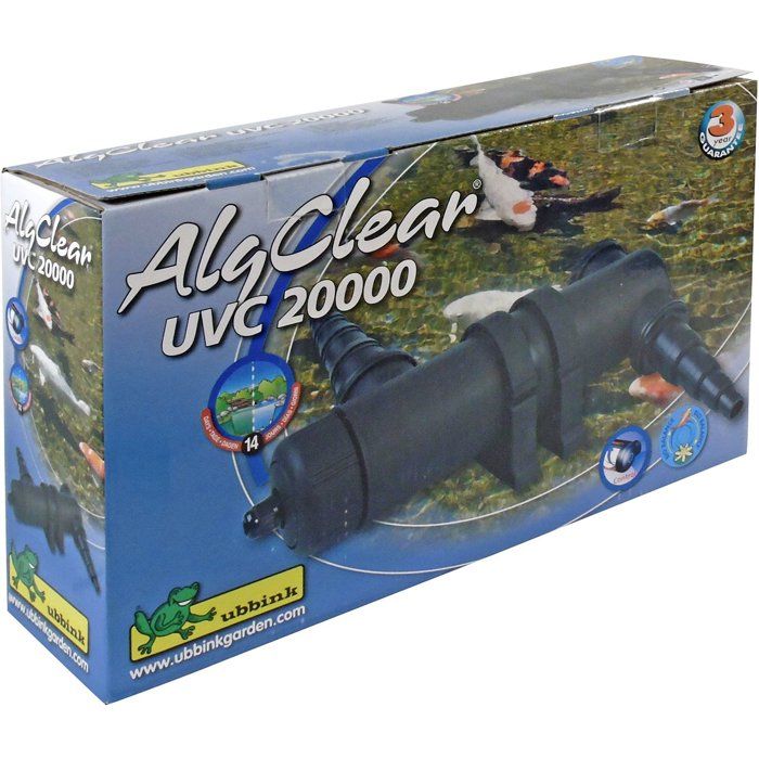 UVC Sterilizer - UBBINK - AlgClear 20000 - 18W - For Ponds up to 10 m³