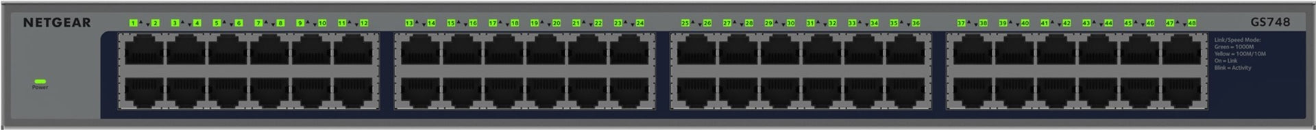 Netgear 48-Port Unmanaged Switch - GS748-100EUS
