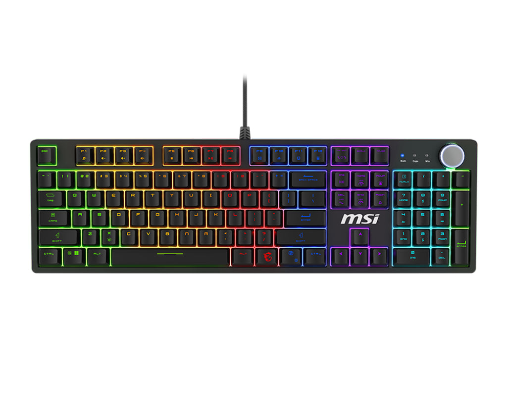 MSI FORGE GK320 Mechanical Gaming Keyboard, Red Switches, RGB, QWERTZ (DE) (S11-04DE254-HH9)