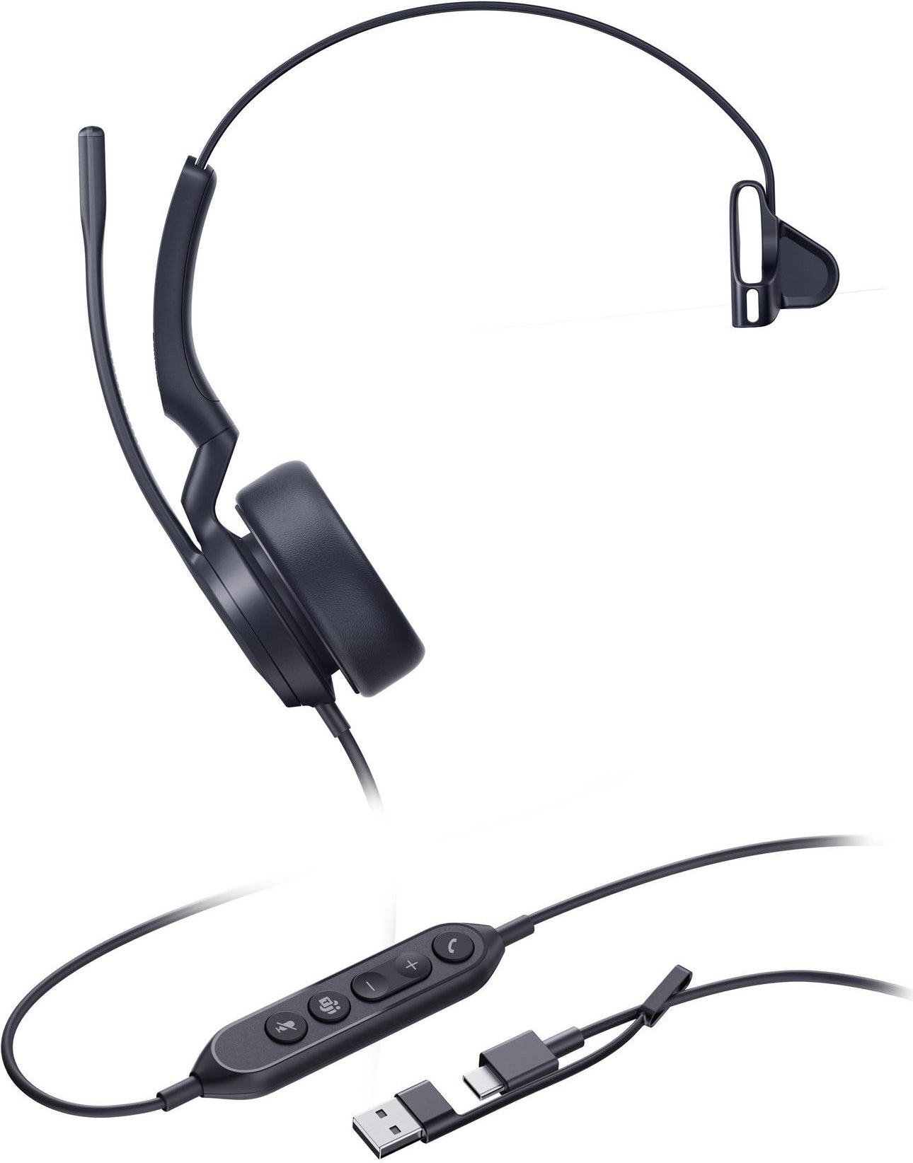 Yealink UH44 Mono Teams USB-C/A (UH44 MONO TEAMS USB-C/A)