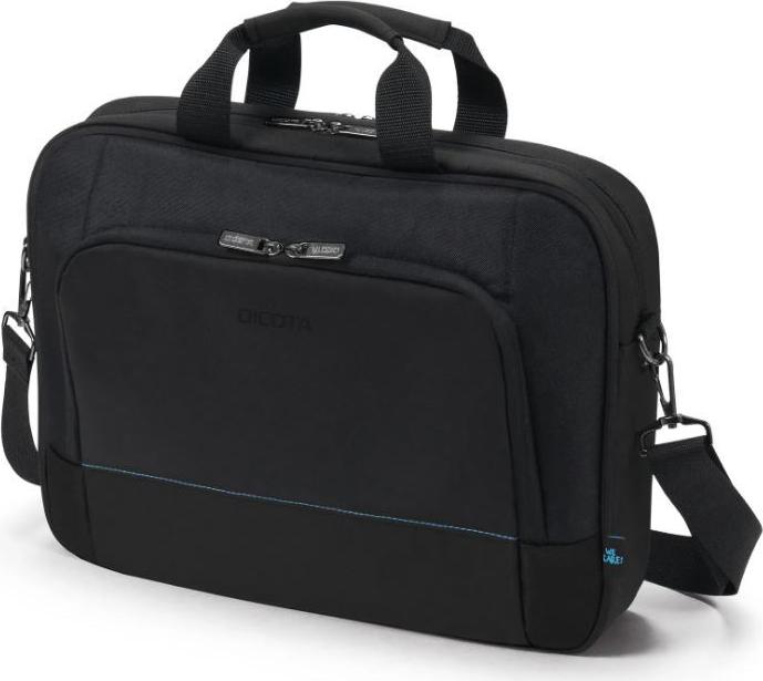 Dicota Top Traveller TWO Notebook Bag - Black RPET for 13-14 inch Laptops