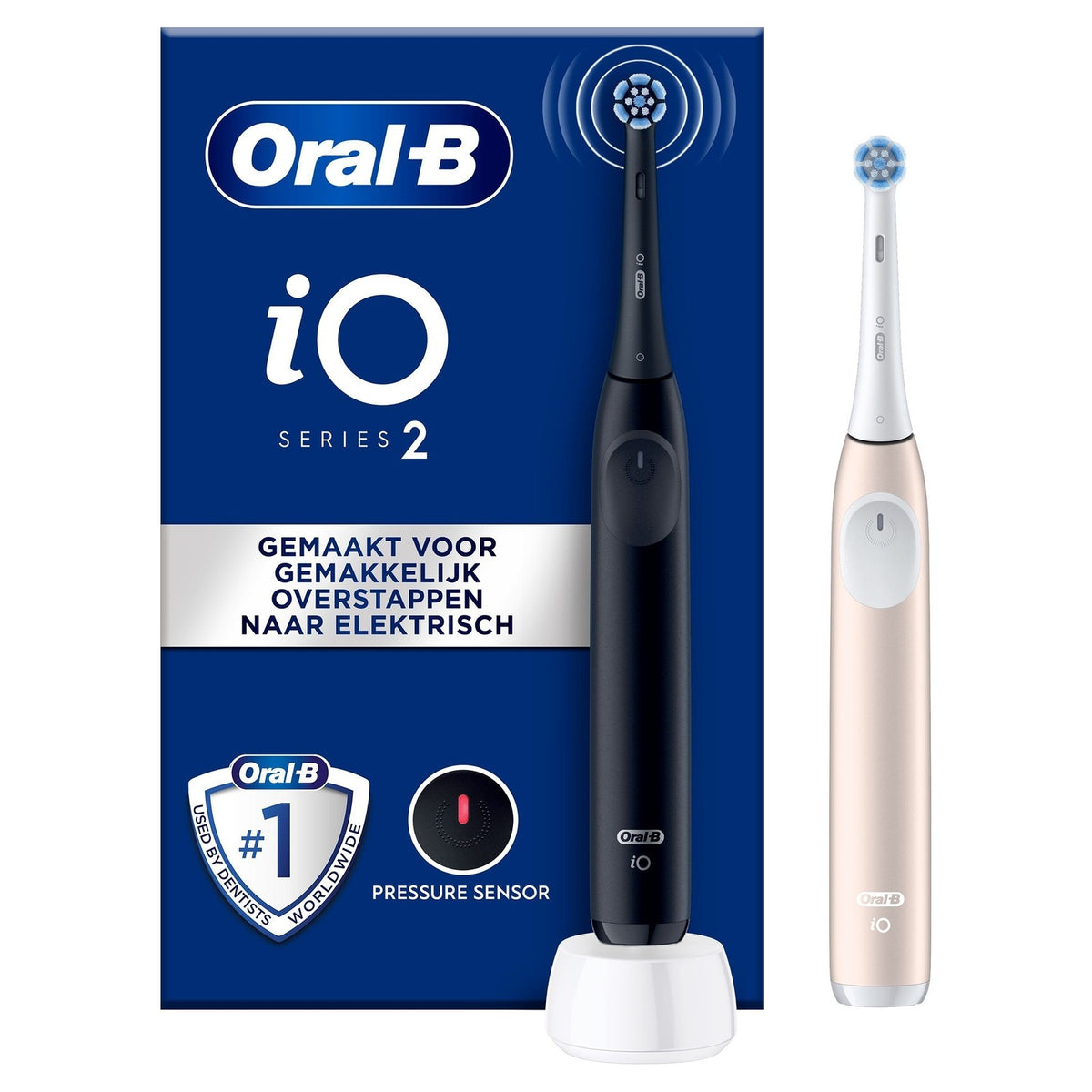 Oral-B iO Series 2 - Night Black/Calm Pink - 2 Handpieces (62470)