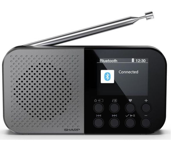 Sharp DR-P520 DAB+/BT/USB C Integrated Radio Black DR-P520OSAKA