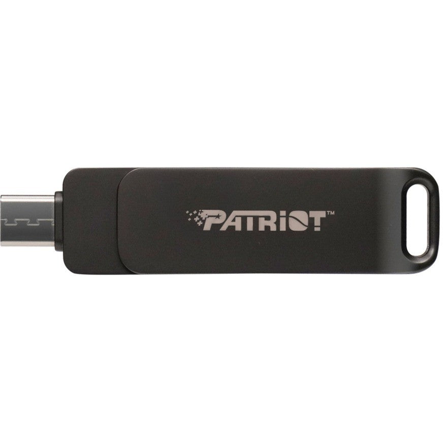 PATRIOT Rage R550 Flashdrive 64GB 100 MB/S USB A+C Rotatable Design (PE64GR550DSAD) black