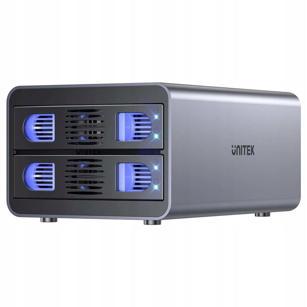 Unitek RAID Enclosure for SATA Drive 2.5''/3.5'' 4 Modes 40TB USB C 10Gb/s