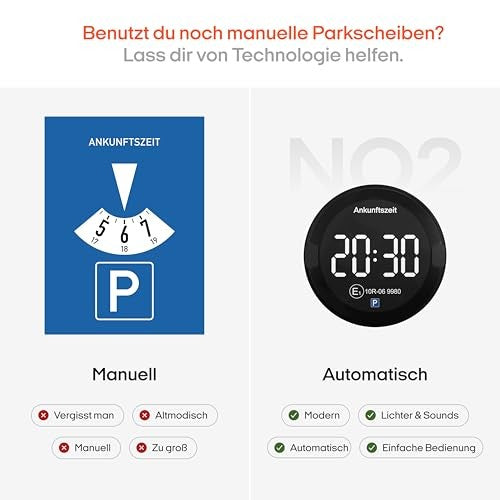 OOONO Park Electronic Parking Disc No. 2 Dark