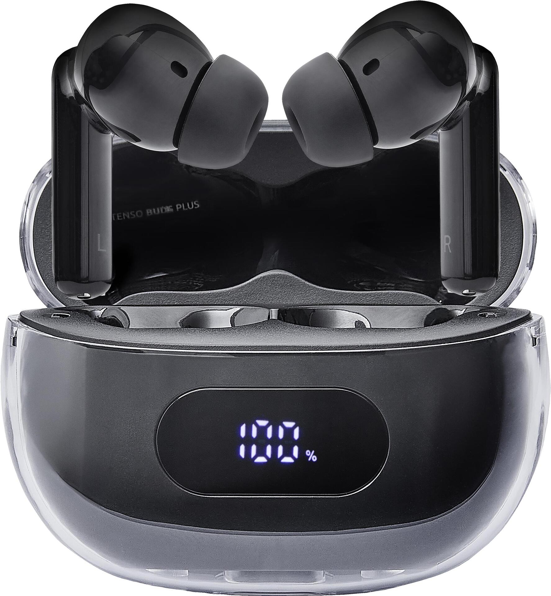 Intenso Buds Earphone Plus T310AE Black True Wireless Stereo In-Ear Headphones, USB Type-C, Bluetooth
