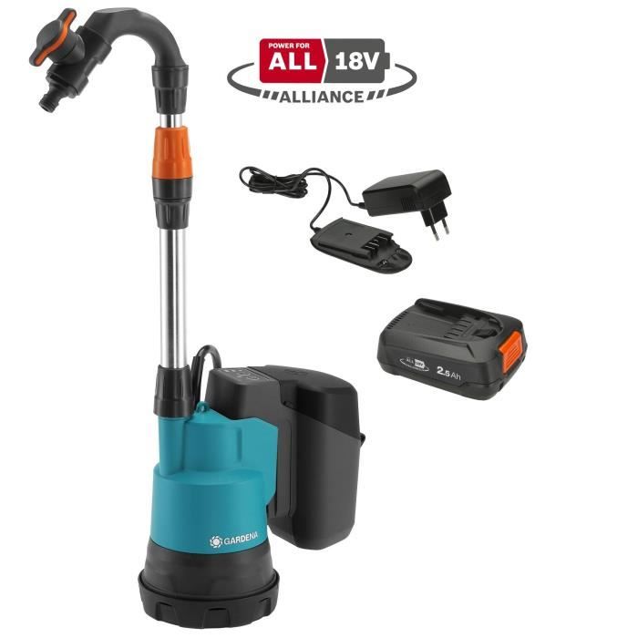 Gardena 2000/2 18V P4A Submersible Pump for Rainwater Collector