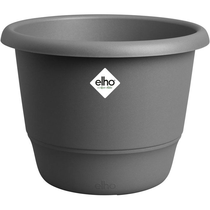 ELHO Amiga Round Flower Pot 55 - Black - Ø 55 x H 51 cm - Outdoor
