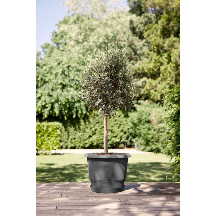 ELHO Amiga Round Flower Pot 55 - Black - Ø 55 x H 51 cm - Outdoor