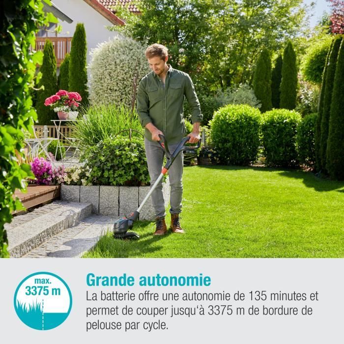 GARDENA ComfortCut Grass Trimmer - 23/18V P4A - 18V 2.5Ah Battery & Charger