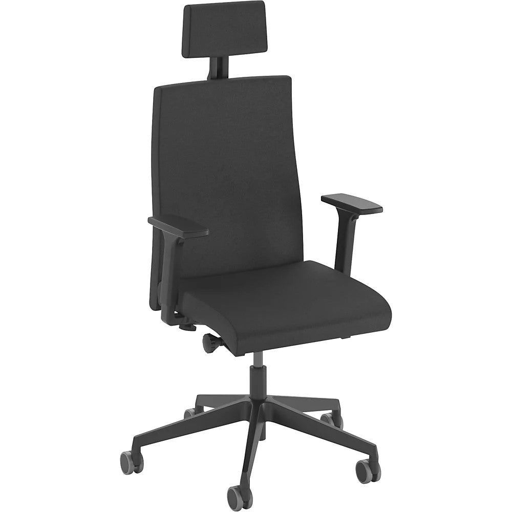DAUPHIN Office Chair TO-STRIKE Comfort with Neck Support 9246 Fabric Black Frame (9246)