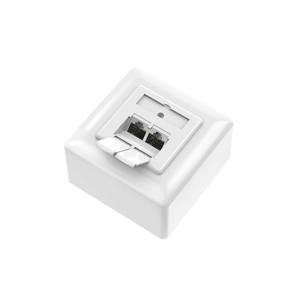 Hama Network Socket CAT-6a 10 Gbit/s Shielded 2 Ports
