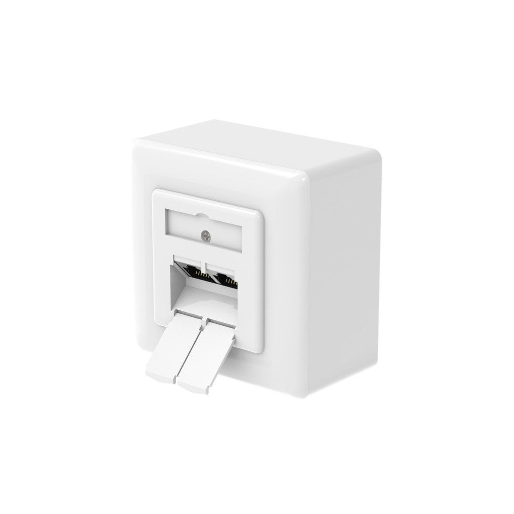 Hama Network Socket CAT-6a 10 Gbit/s Shielded 2 Ports
