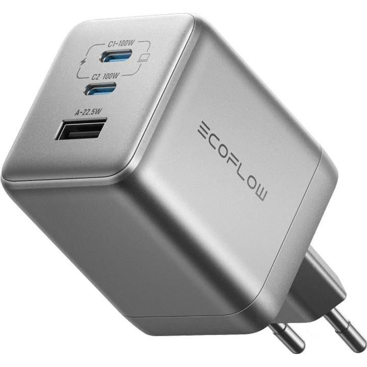Ecoflow - 100W Charger - No Cable - EFA-100W-GAN-CHARGER-EU