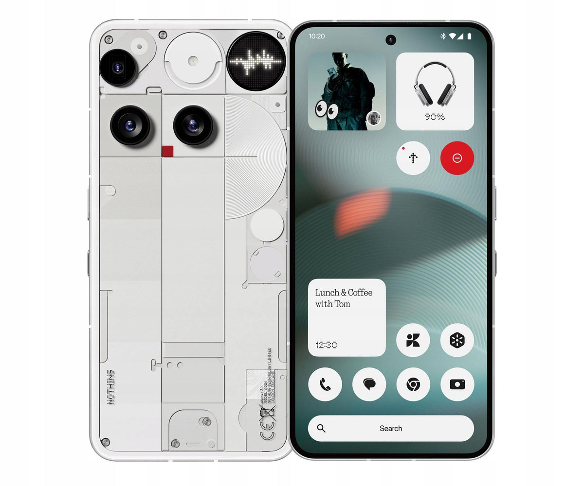 Nothing Phone (3) Smartphone 512GB 16GB RAM White Triple Camera 5150mAh Android (A10000025)