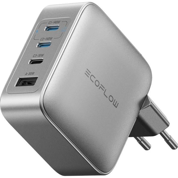 Ecoflow 140W Charger - 4-in-1 Fast Charging - No Cable - EFA-140W-GAN-CHARGER-EU