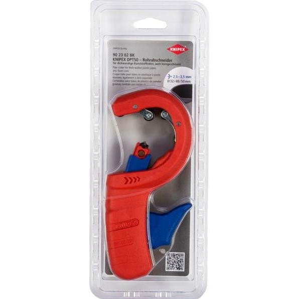 KNIPEX Pipe Cutter DPT50 - Cuts 32/40/50 mm Plastic Pipes