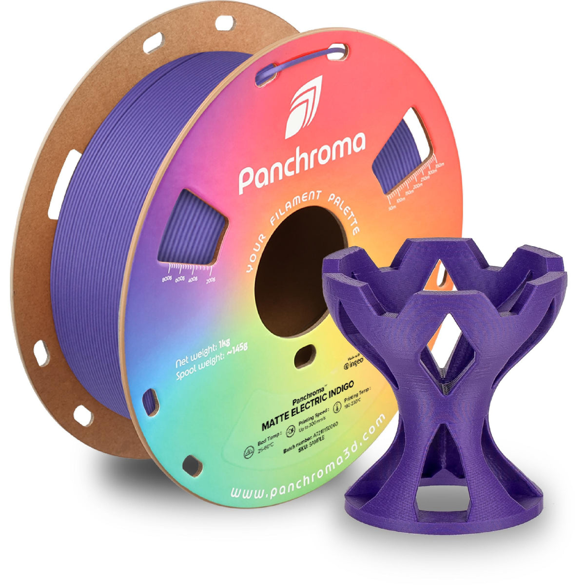 Polymaker Panchroma PLA Matte - 3D Printing Filament - Bioplastic - Wide Color Range - CA04018