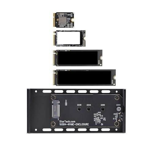 StarTech.com Storage Enclosure - 1 Bay - PCIe 4.0 x 4 (NVMe) 1USB4-NVME-ENCLOSURE