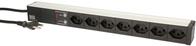 BACHMANN 19" Power Strip 7xT23 CH - Black - 3 m - 333.0382