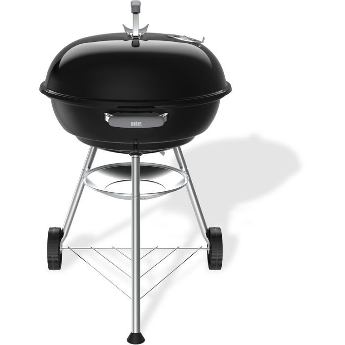 Weber Compact Kettle Charcoal Barbecue - 57 cm - Enamelled Steel - 9 Place Settings - Black