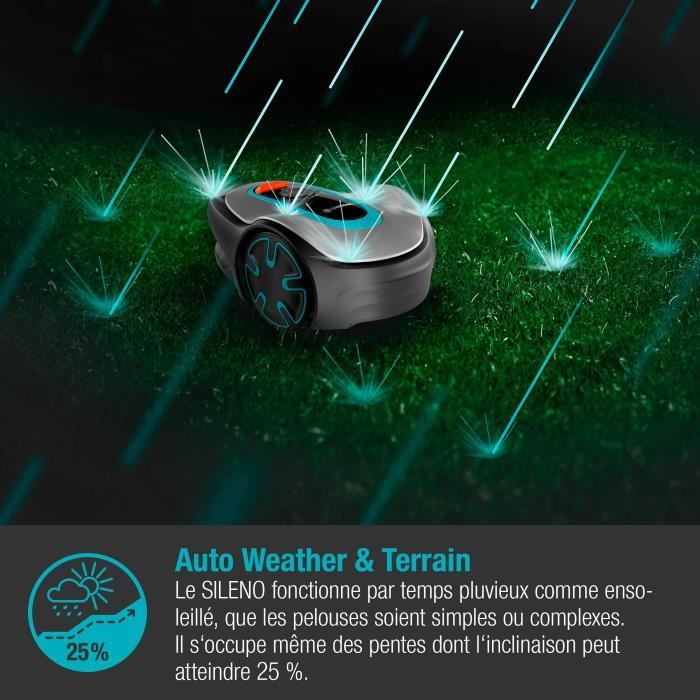 Bluetooth Controlled Robot Mower Gardena Sileno Minimo 500 (15202-26) - 500m²