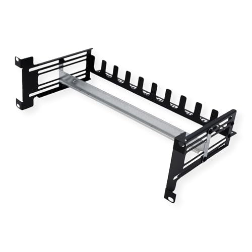 VALUE 19" Mounting Frame for DIN Rail Devices, 3U, Black, 26.99.0340