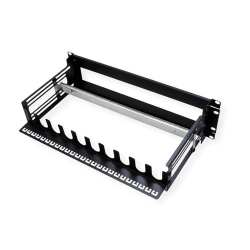 VALUE 19" Mounting Frame for DIN Rail Devices, 3U, Black, 26.99.0340