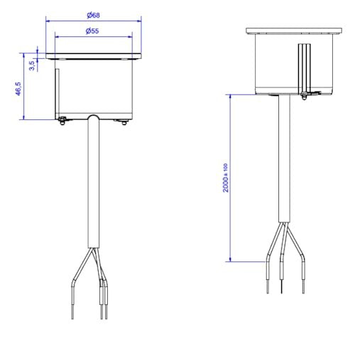 Bachmann Socket PIX 1xCEE7/3,2.0 m, 926.301