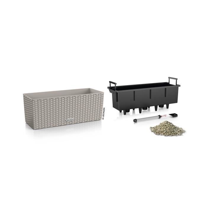 LECHUZA Gardener - Cottage Balcony 50 - 50 x 19 x 19 cm - 8 L - Complete Kit - Sandable