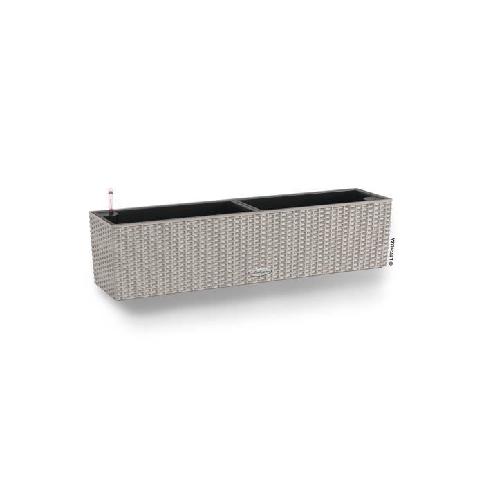 LECHUZA Planter - Balconera Cottage 80 - 79 x 19 x 19 cm - 12 L - Complete Kit - Sandable