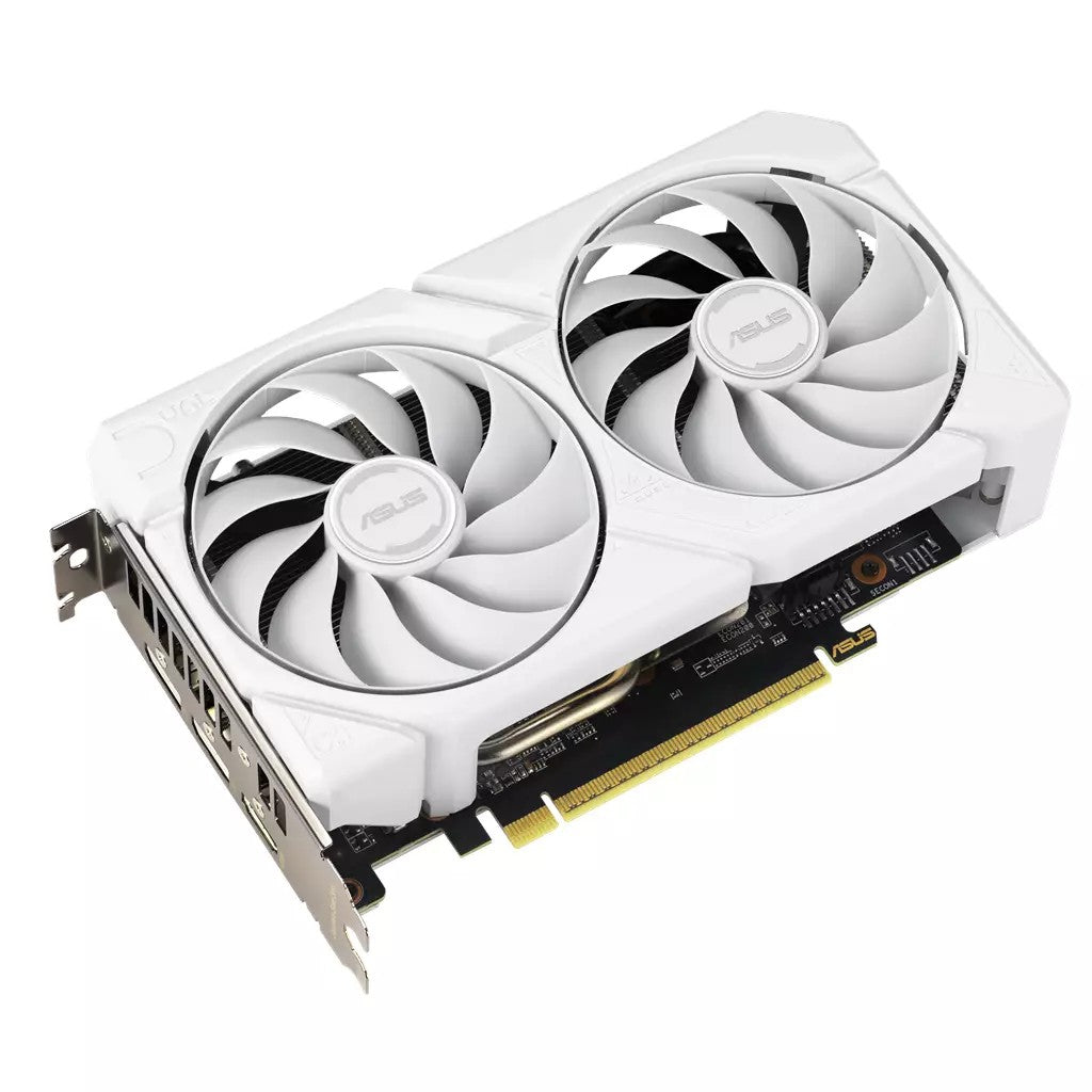ASUS DUAL RX 9060 XT 16GB GDDR6 Graphics Card - 2xDP 1xHDMI - White (90YV0LG3-M0NA00)
