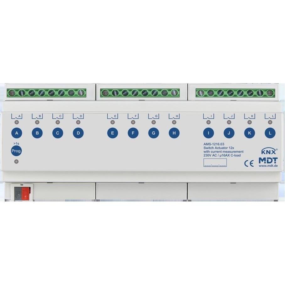 MDT technologies Switch Actuator 12-fold, 12TE, REG AMS-1216.03