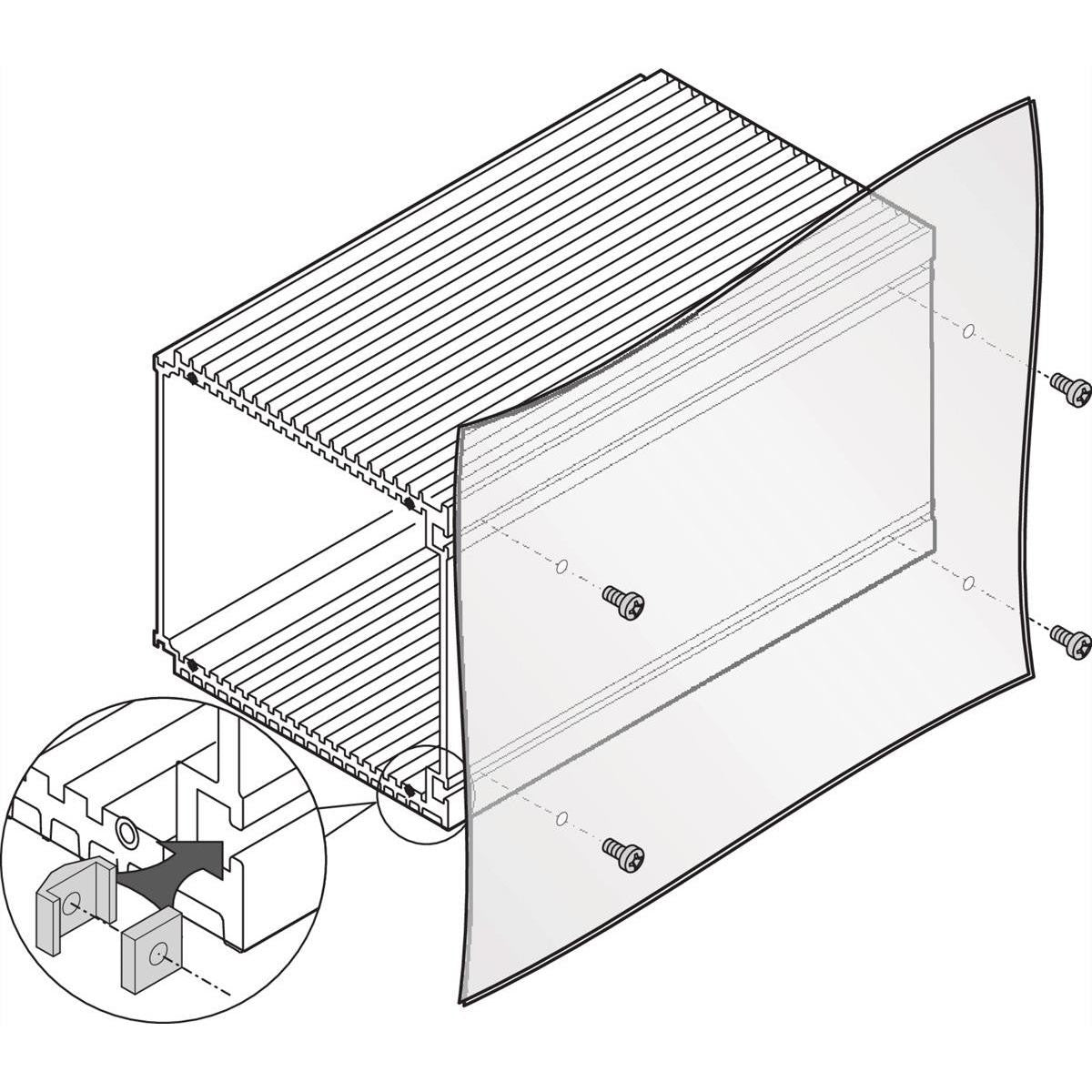 SCHROFF Nut Square M3 SW7 - 100pcs - Accessory for 19-inch Server Cabinets (21100289)