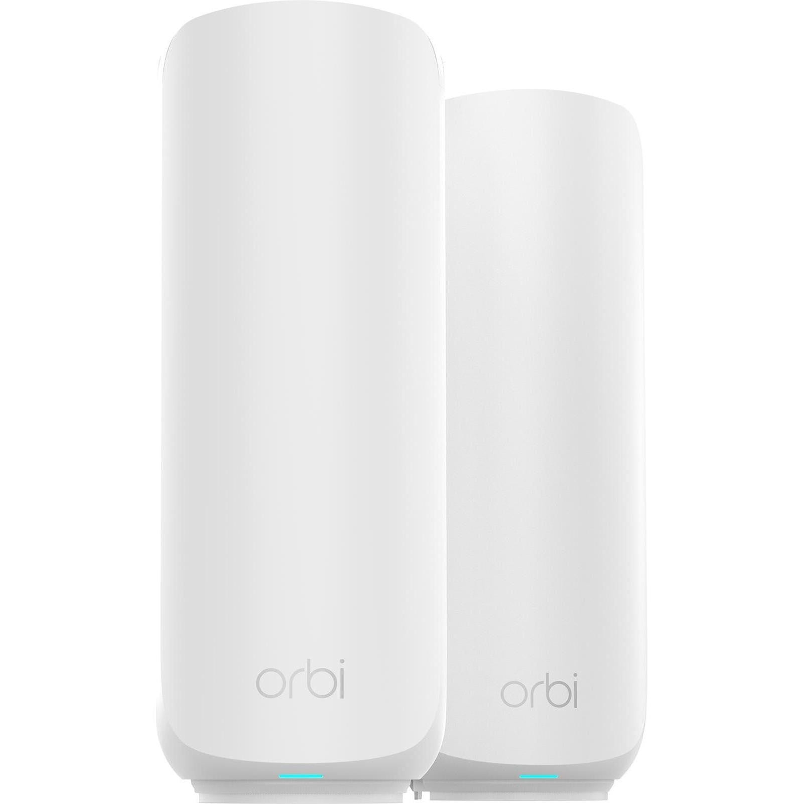 Netgear Orbi 370 Serie Dual-Band WiFi 7 Mesh 2er Pack, Access Point (white, 2 Access Points) (RBE372-100EUS)