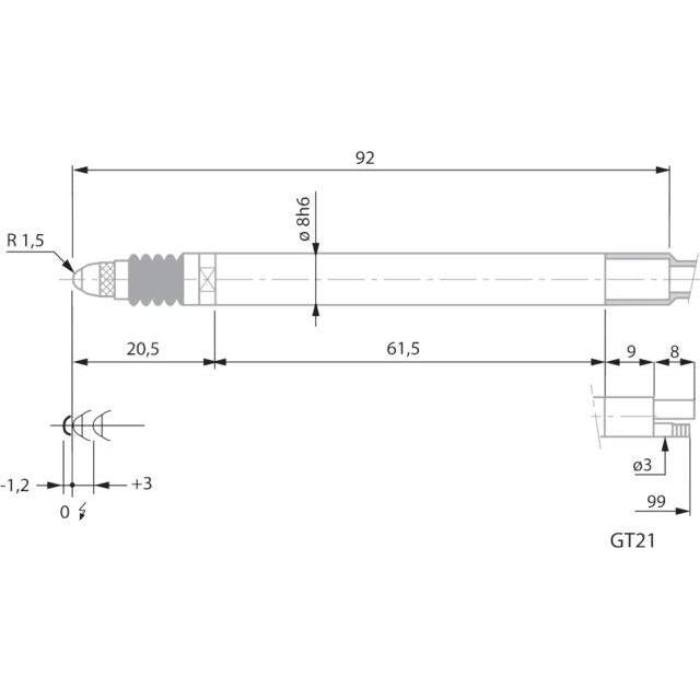 TESA GT21 - Inductive Sensor - Precision Length Gauge