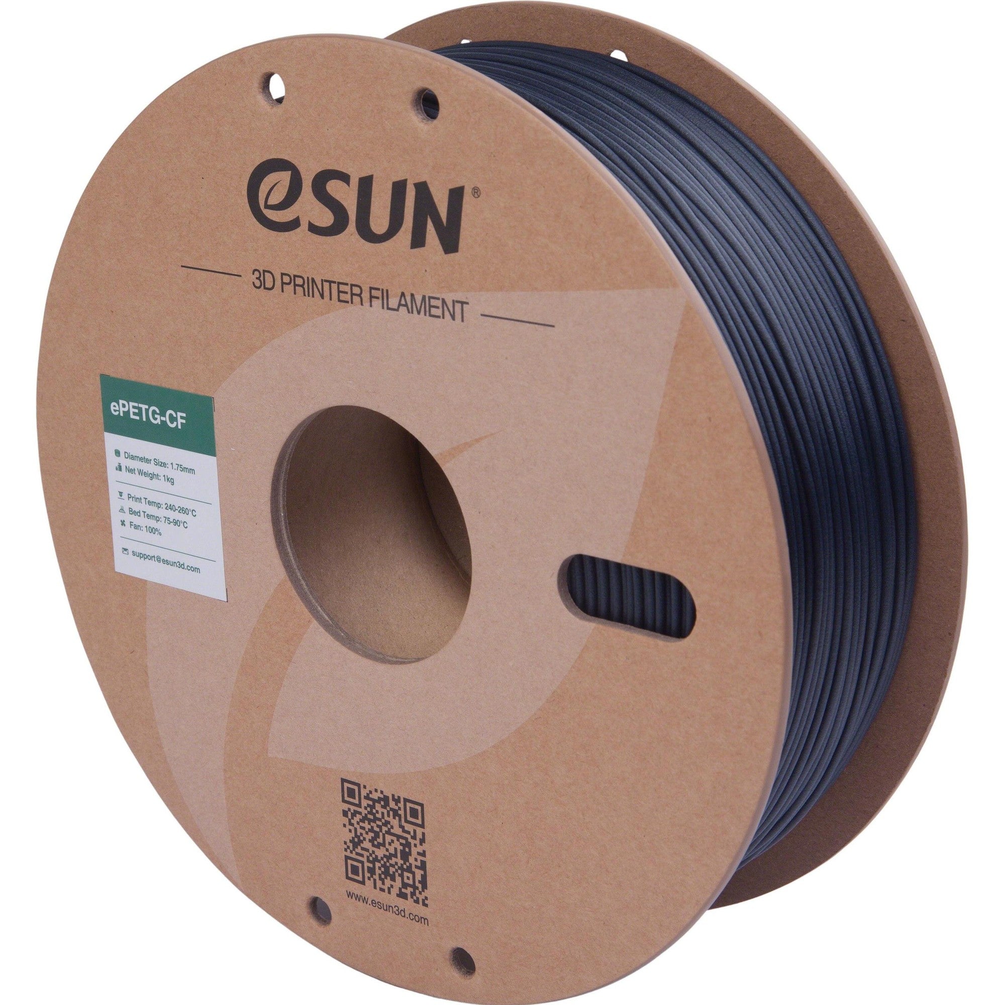eSUN EPETG-CF 3D Filament - 1.75 mm - Deep Blue - 1 kg EPETG-CF-P175DU1