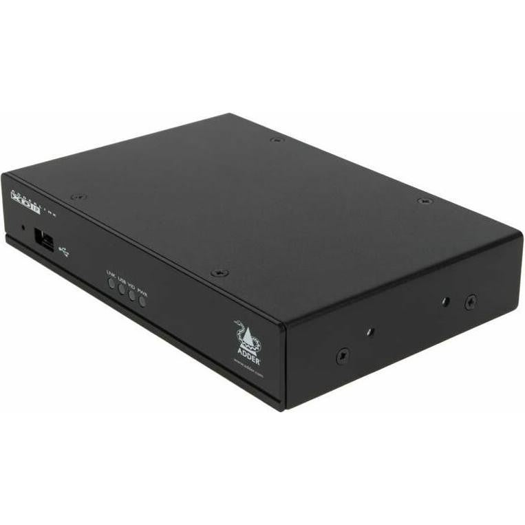 ADDER - XDIP - Wired Transmitter and Receiver - Supports 1920 x 1200 @ 60Hz - Black - Metal - CE - FCC -